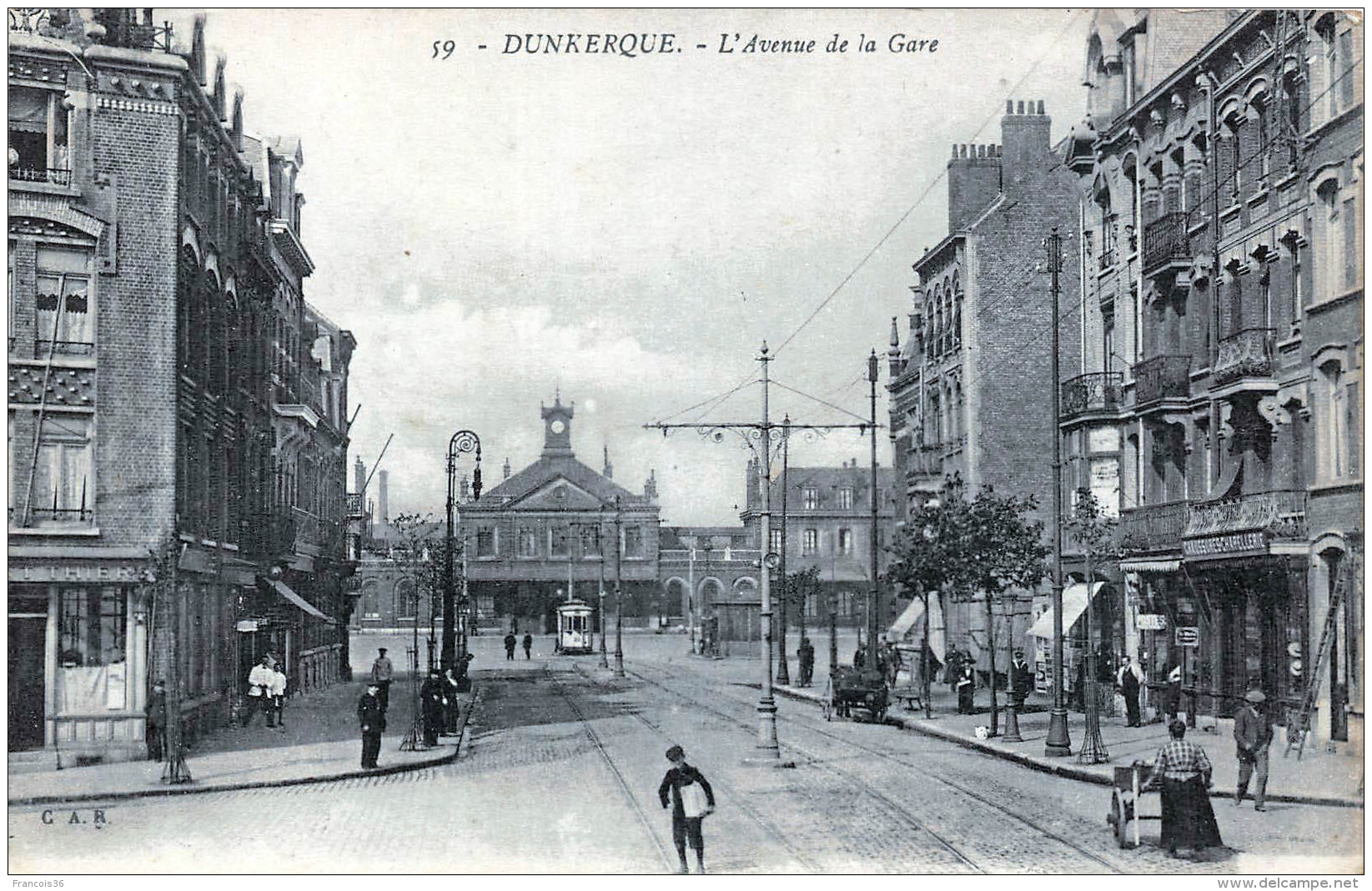 (59) Dunkerque - L'Avenue De La Gare - Dunkerque