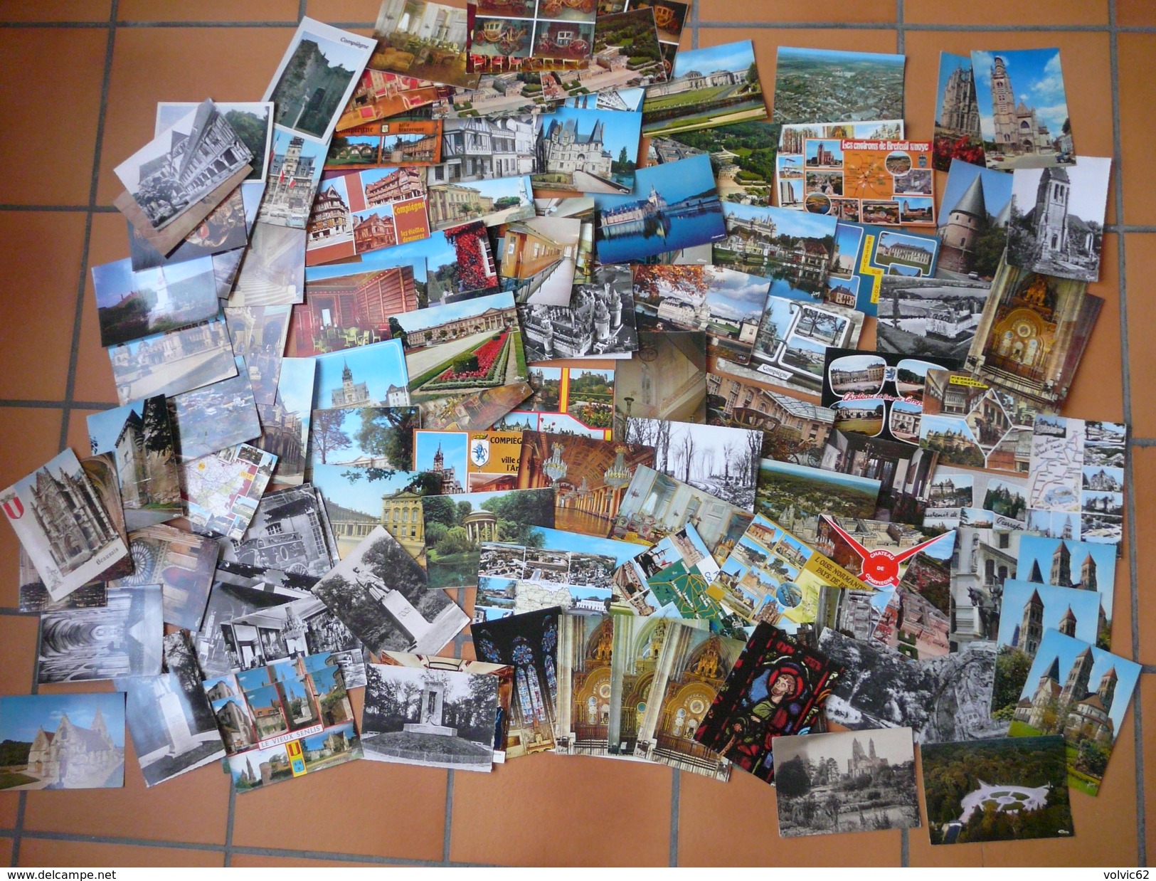 Lot De 120  Cartes Postales CPSM CPM  Département 60 Oise Chantilly Beauvais Compiegne Morienval - 100 - 499 Cartes