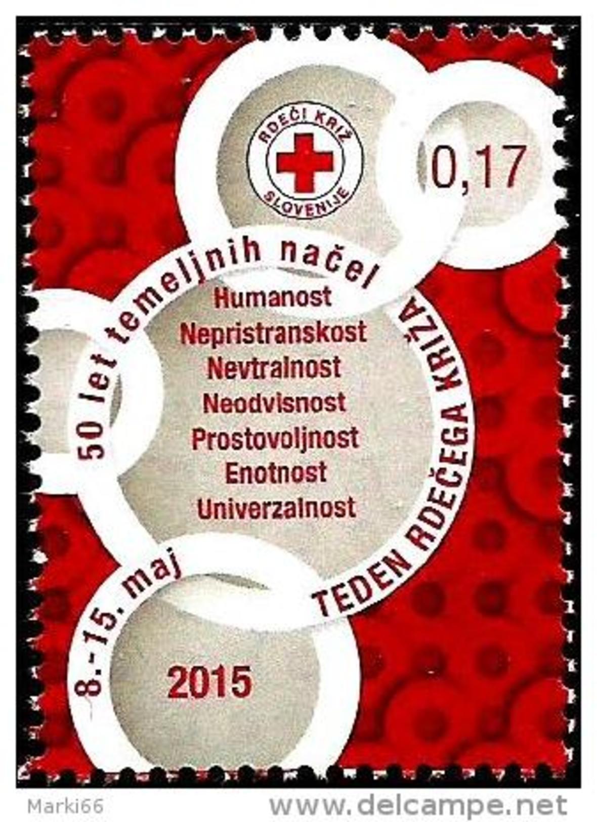 Slovenia - 2015 - Red Cross Week - Mint Charity Stamp - Slovénie