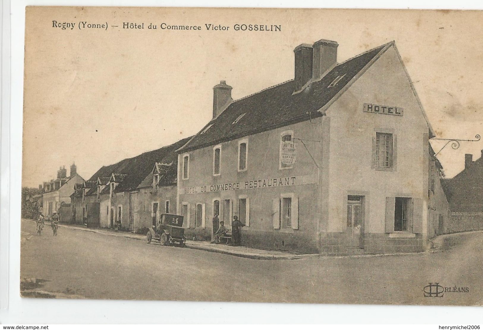 89 Yonne Regny Hotel Du Commerce Victor Gosselin 1925 - Autres & Non Classés
