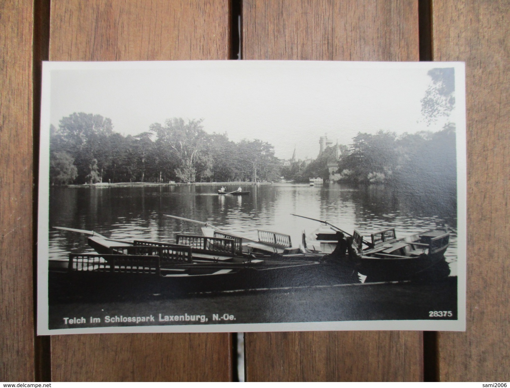 CPA PHOTO AUTRICHE LAXENBURG BATEAUX - Laxenburg