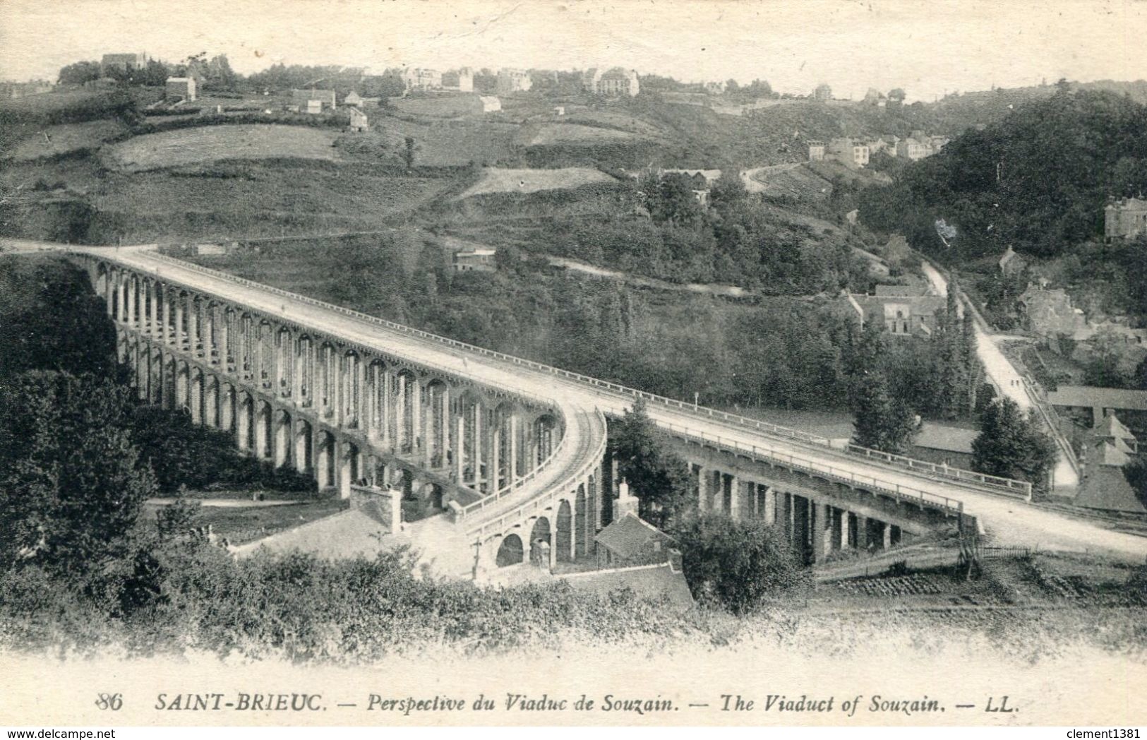 Saint Brieuc Perspective Du Viaduc De Souzain - Saint-Brieuc