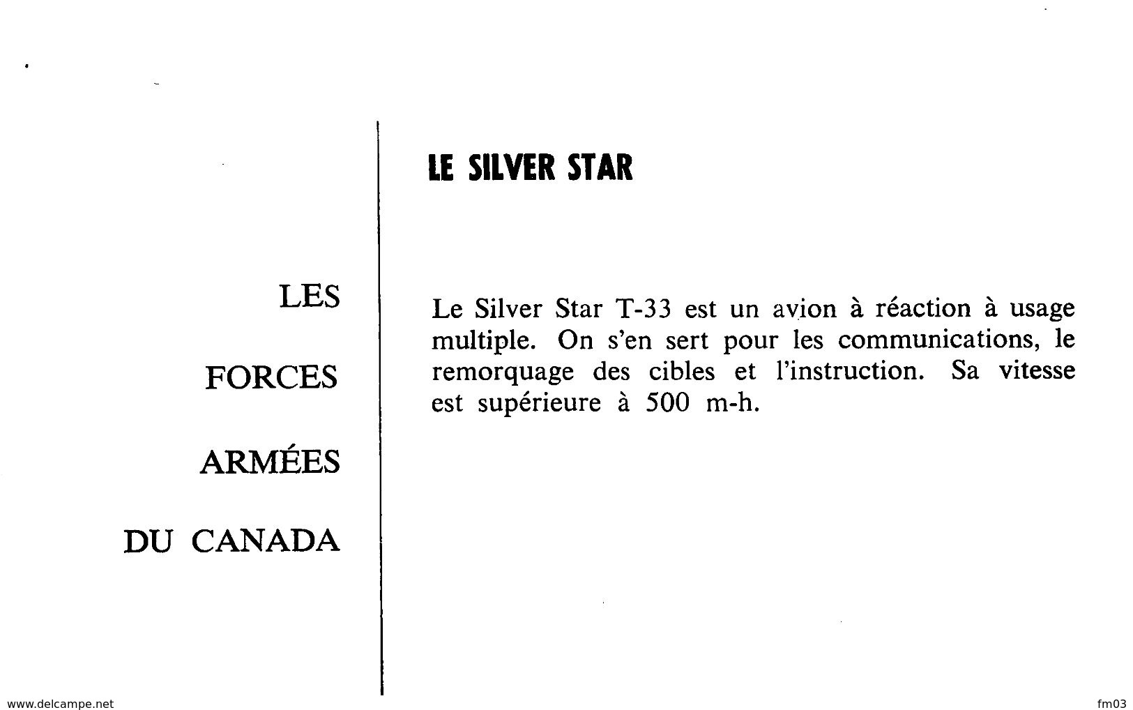 Le Silver Star T-33 Canada - 1946-....: Moderne