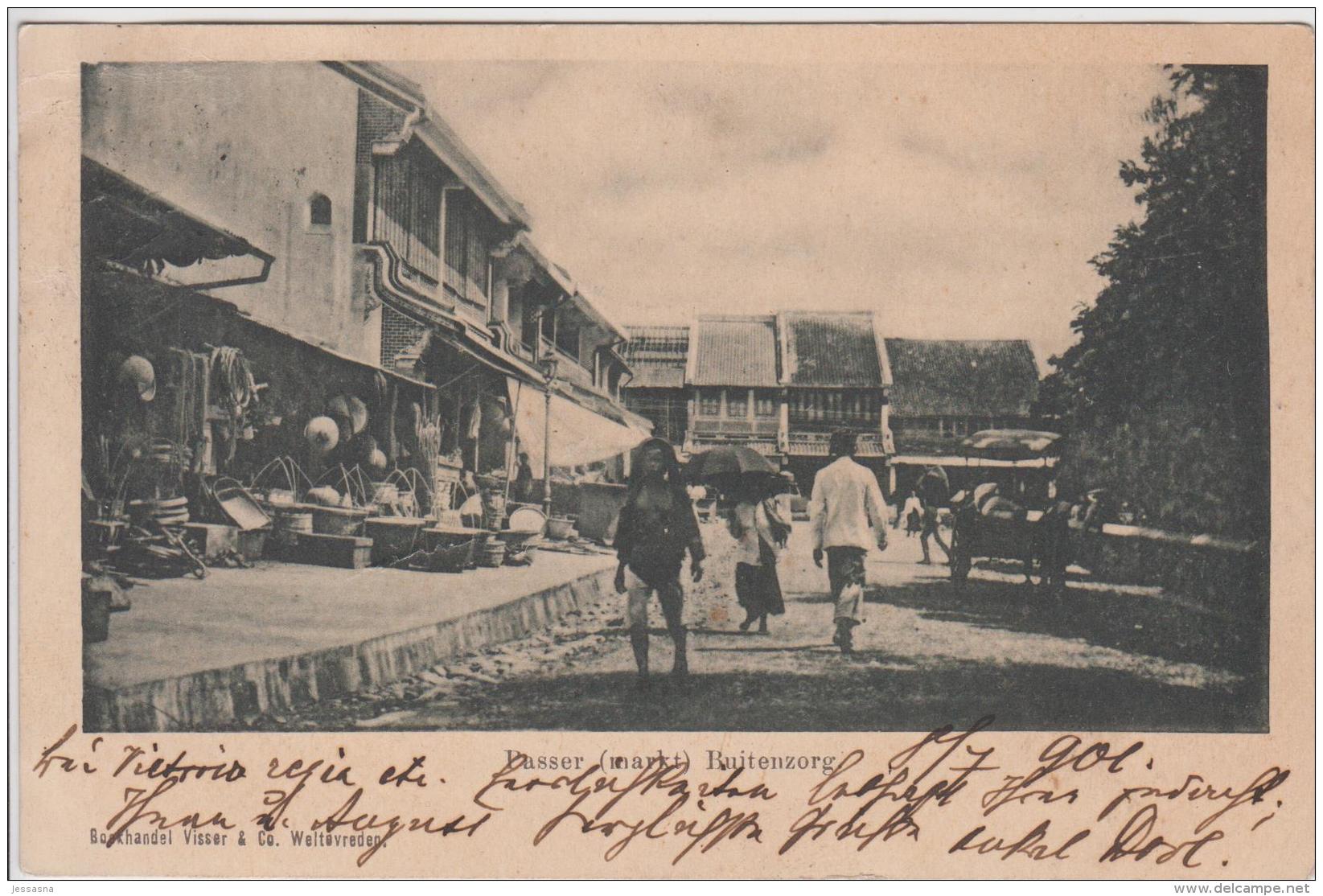 AK - Indonesien - Buitenzorg Passer - Am Markt - 1901 - Indonesien