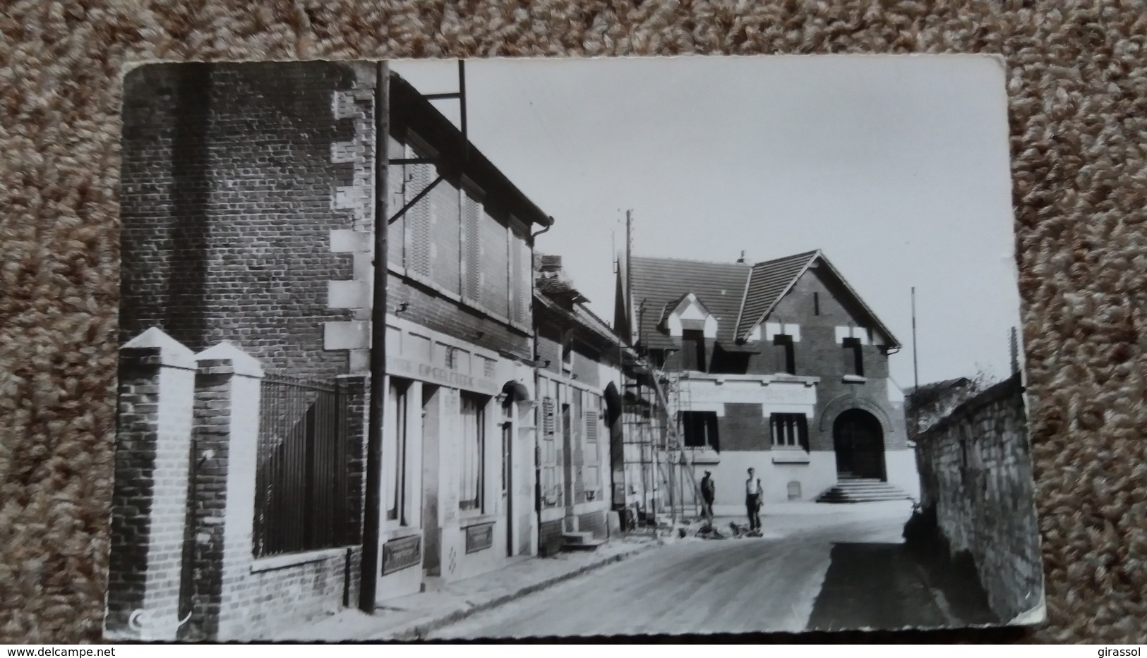 CPSM ESTREES ST DENIS OISE RUE DE LA MAIRIE ED CIM 1969 ECHAFAUDAGE POSTE - Estrees Saint Denis