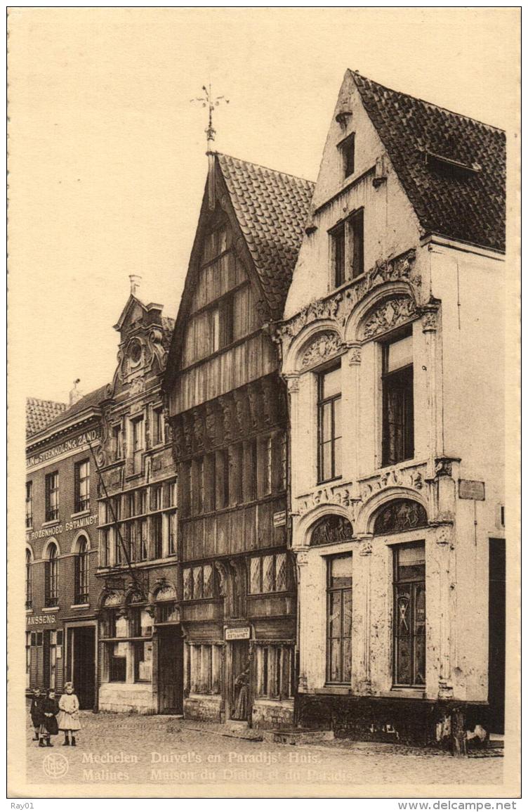 BELGIQUE - ANVERS - MALINES - MECHELEN - Maison Du Diable Et Du Paradis - Duivel'sen Paradijs' Huis. - Malines