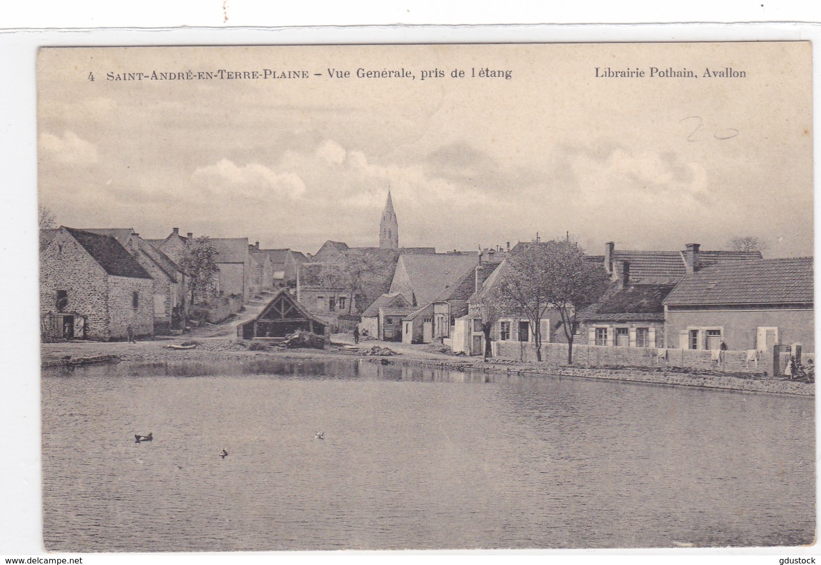 Yonne - Saint-André-en-Terre-Plaine - Vue Générale, Pris De L'étang - Autres & Non Classés