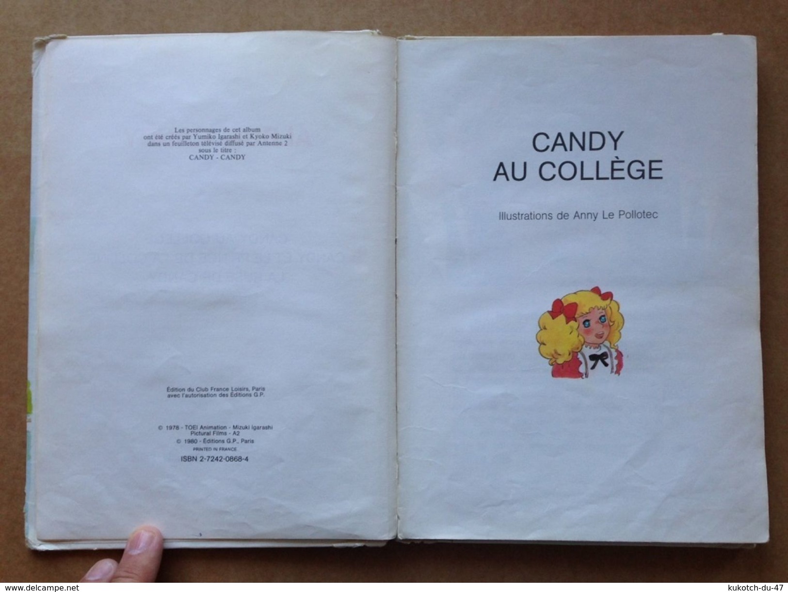 Album Jeunesse - Candy (1981) - Bibliothèque Rouge Et Or