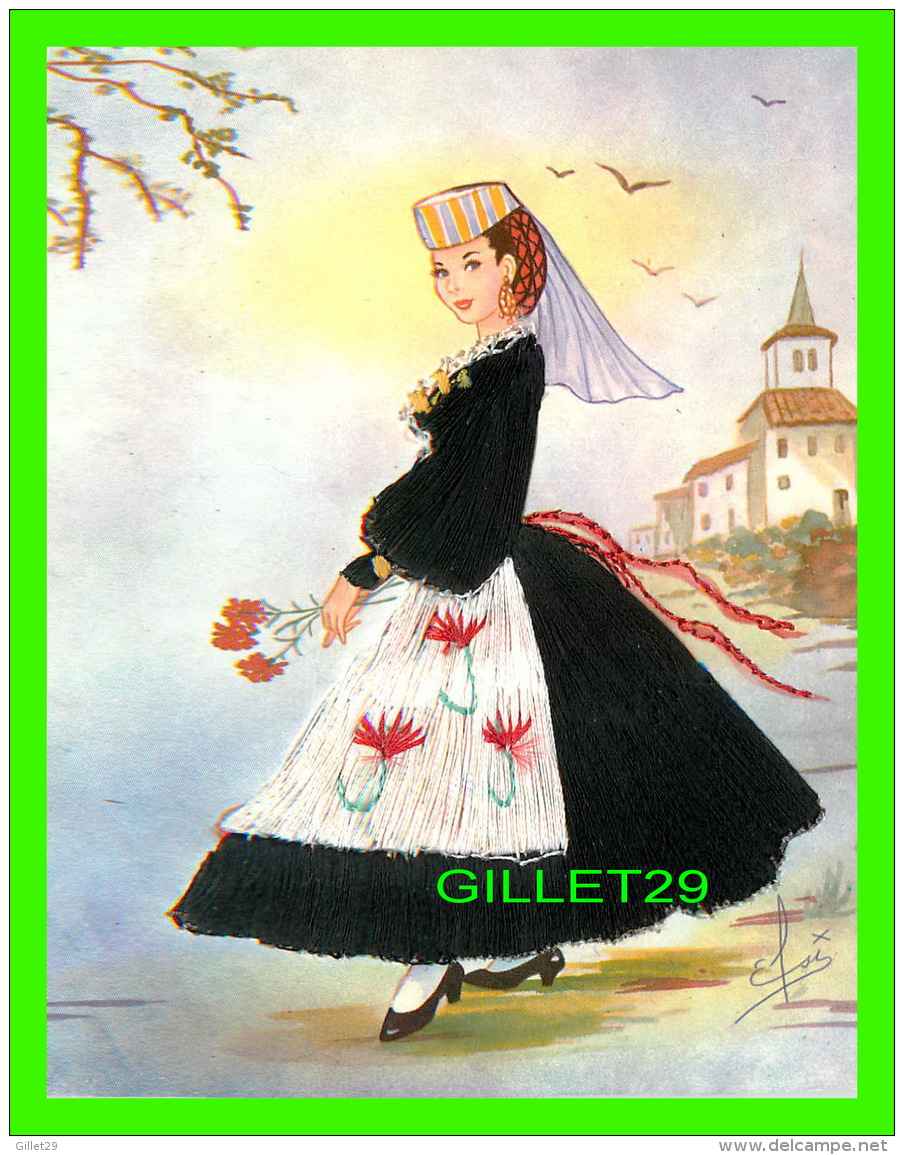 CARTES BRODÉES -  ABRUZZO, COSTUME REGIONALE - - Brodées