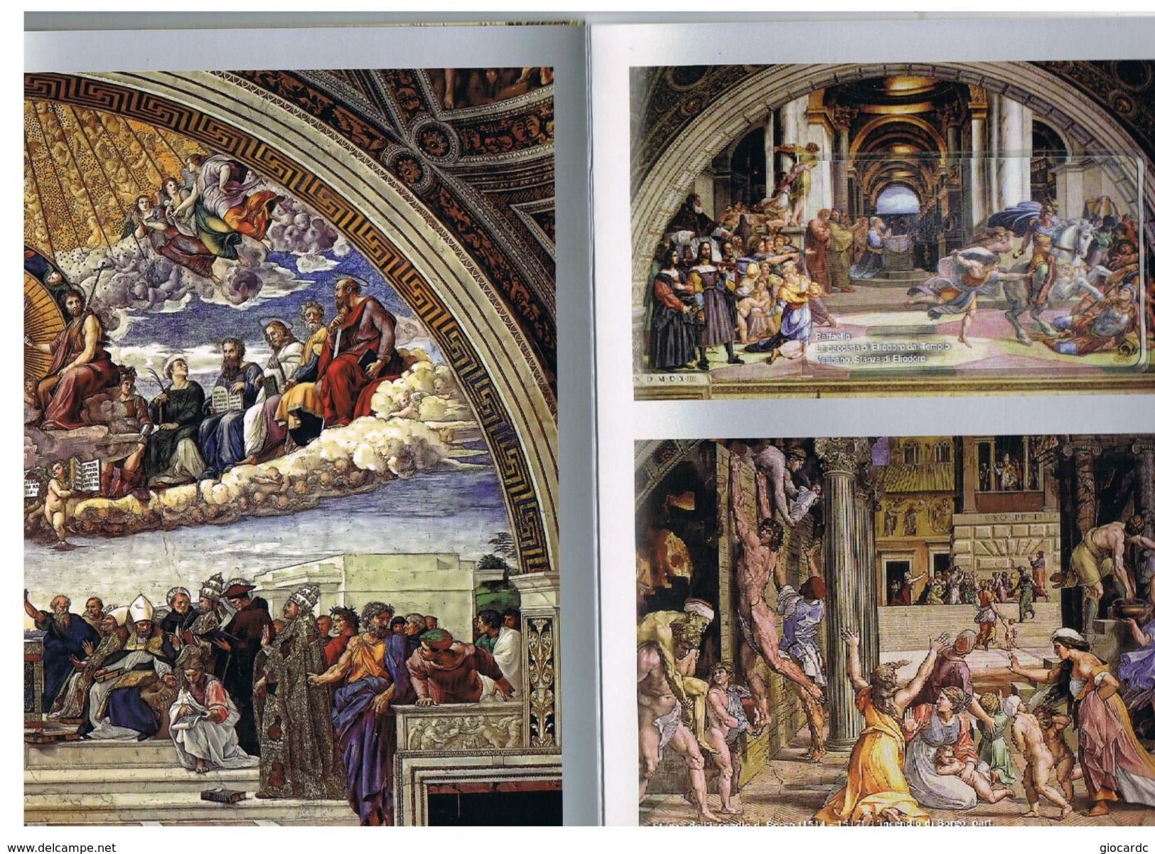 VATICANO (VATICAN) -  2016 LE STANZE DI RAFFAELLO   -  4 SCHEDE NUOVE ( 218-221) IN FOLDER - Vaticano