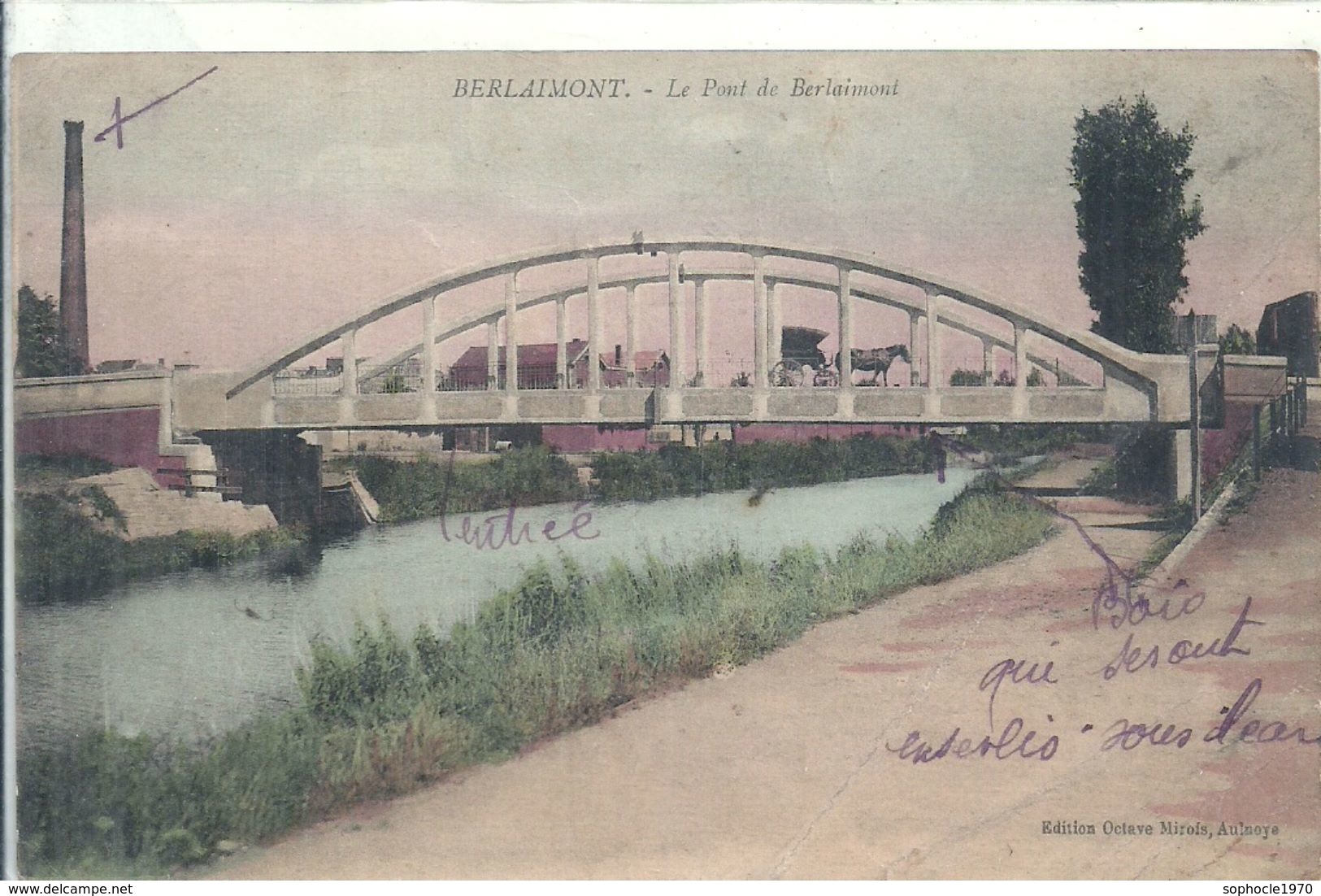 NORTD - 59 - BERLAIMONT - Le Pont - Colorisé - Berlaimont