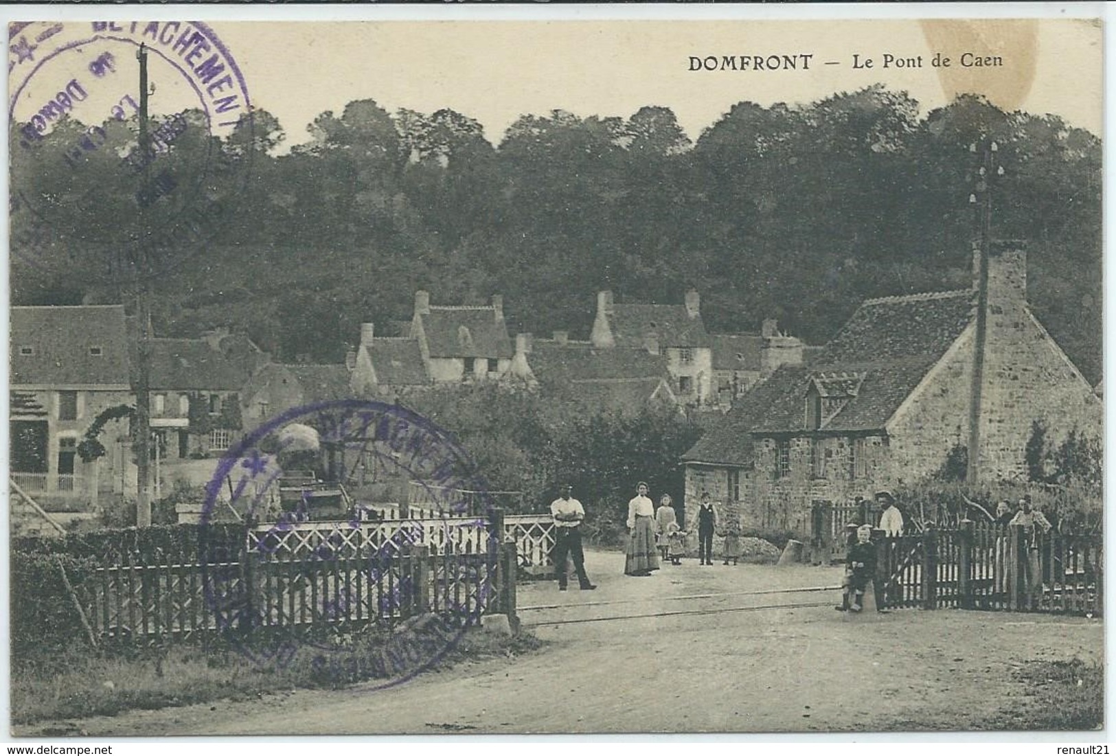 Domfront-Le Pont De Caen (Voir Tampon Militaire) (CPA) - Domfront