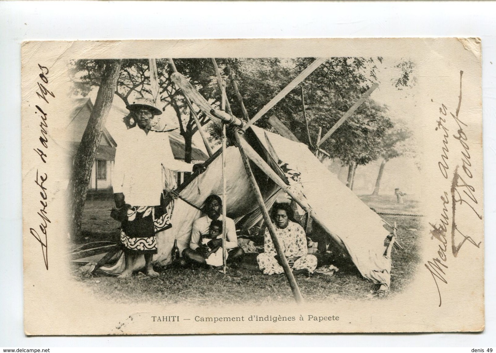 Tahiti Papeete Campement Indigènes - Polynésie Française