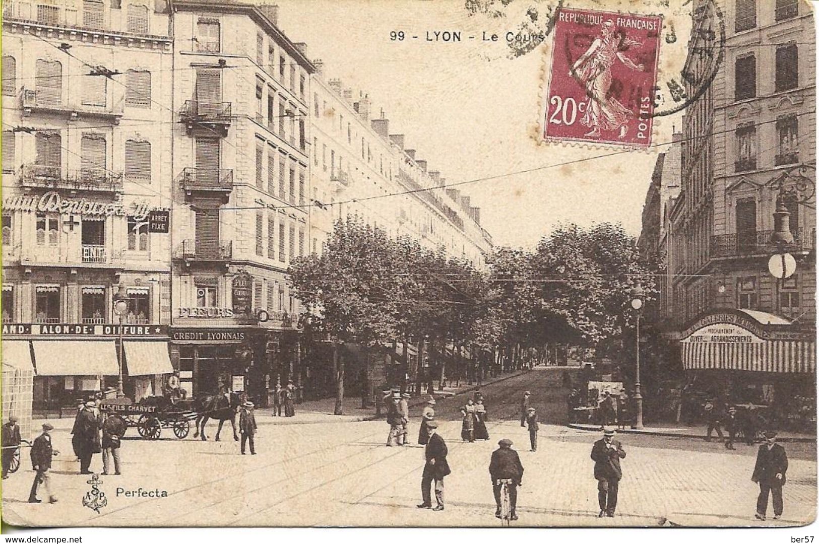 CPA Animée Début Des Années 1900 - Lyon (69) - Le Cours Gambetta - Lyon 2