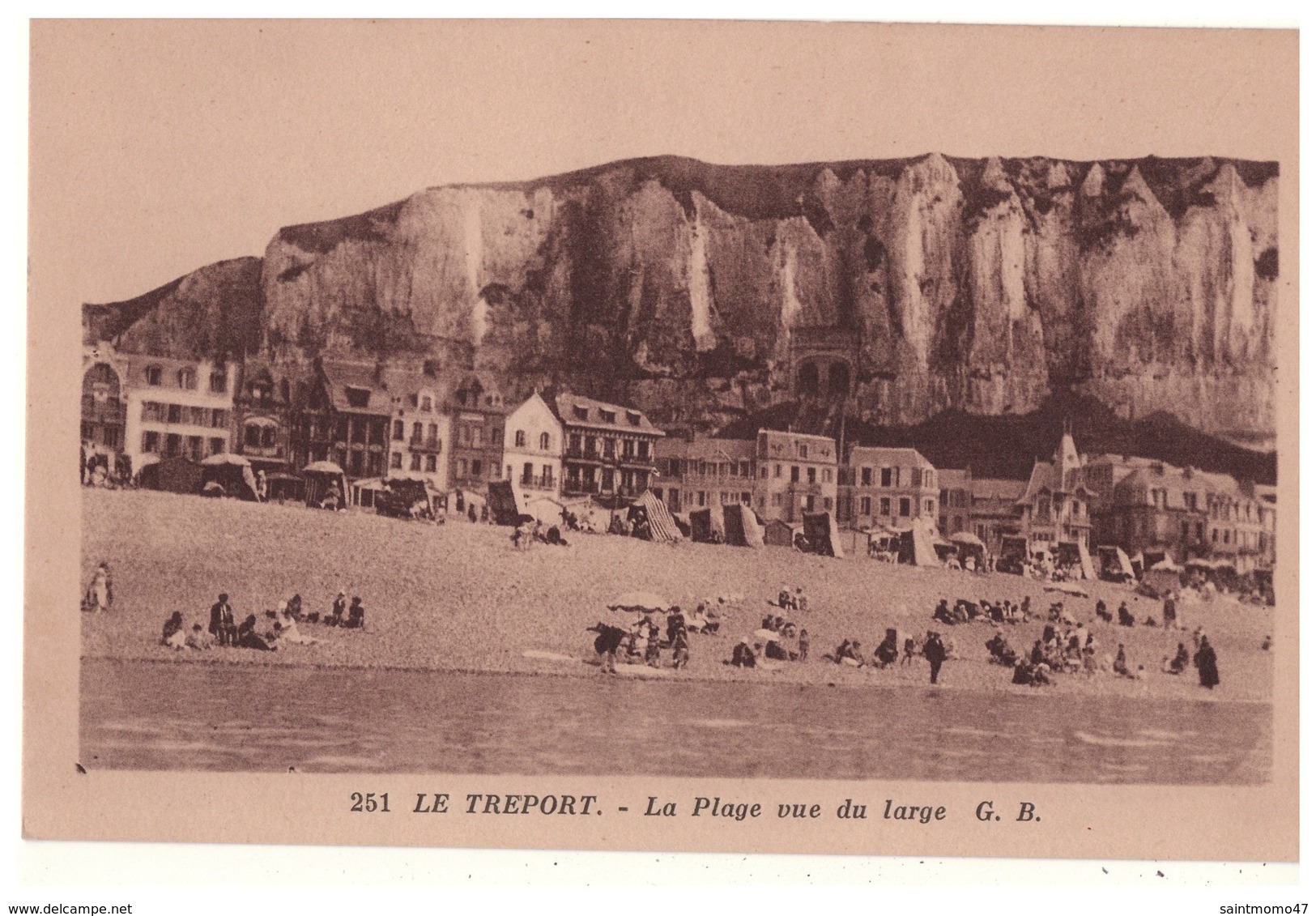 76 - Le Tréport . La Plage Vue Du Large - Réf. N°4793 - - Le Treport