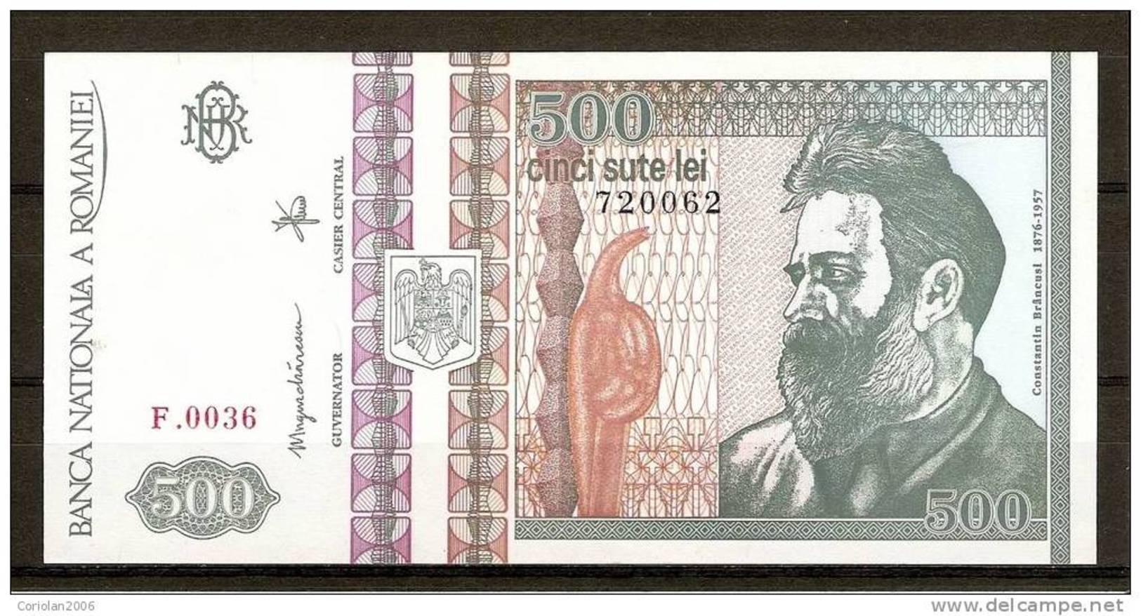 ROMANIA 1992 / 500 LEI / UNC - Romania