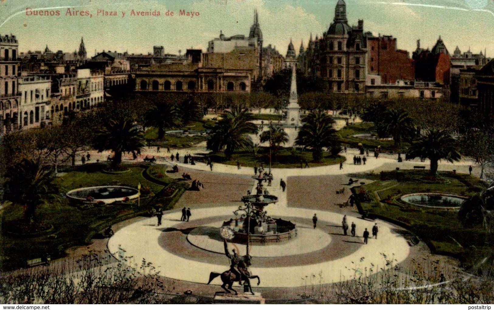 BUENOS AIRES PLAZA Y AVENIDA DE MAYO  ARGENTINA - Argentina