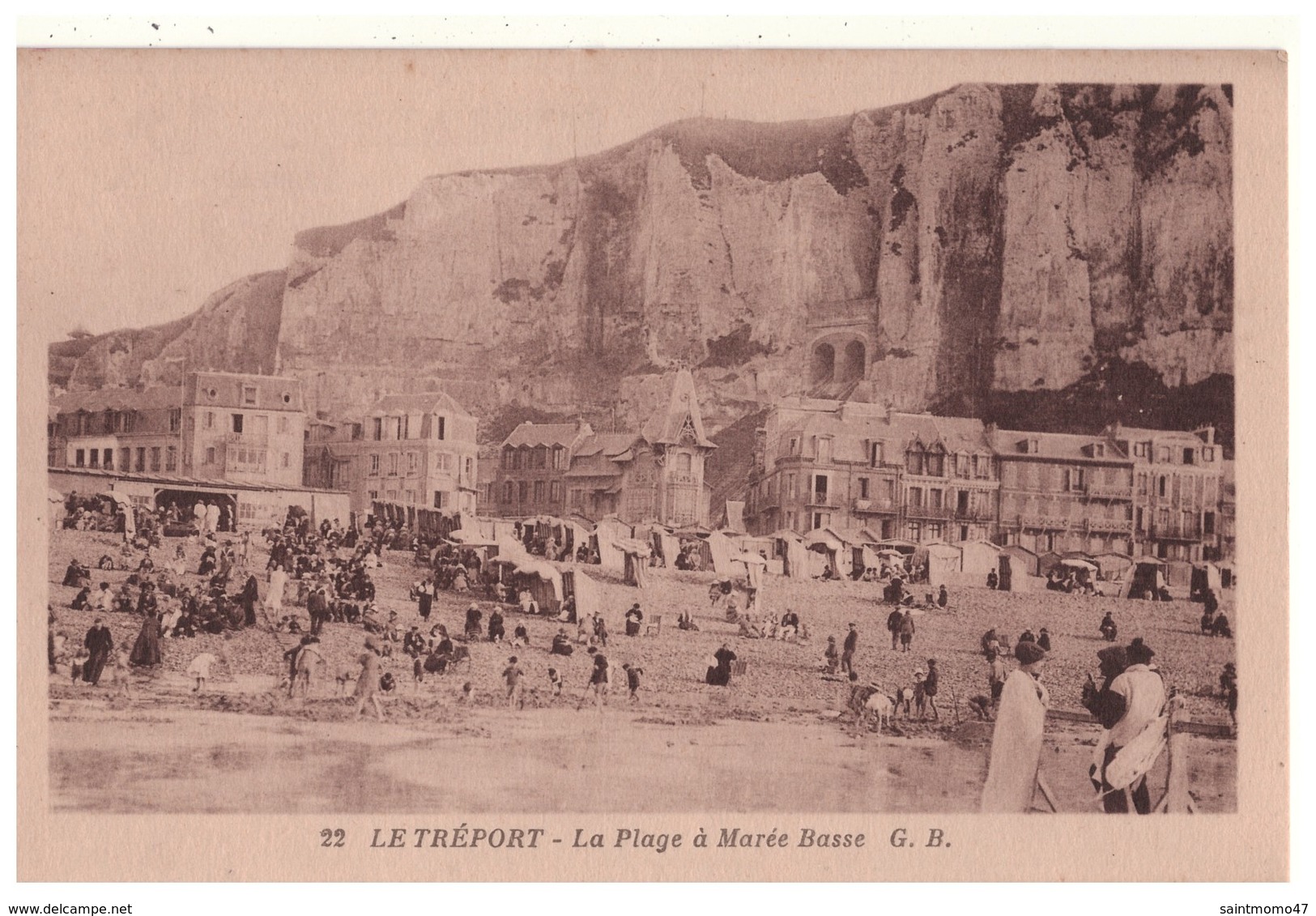 76 - Le Tréport . La Plage à Marée Basse - Réf. N°4795 - - Le Treport