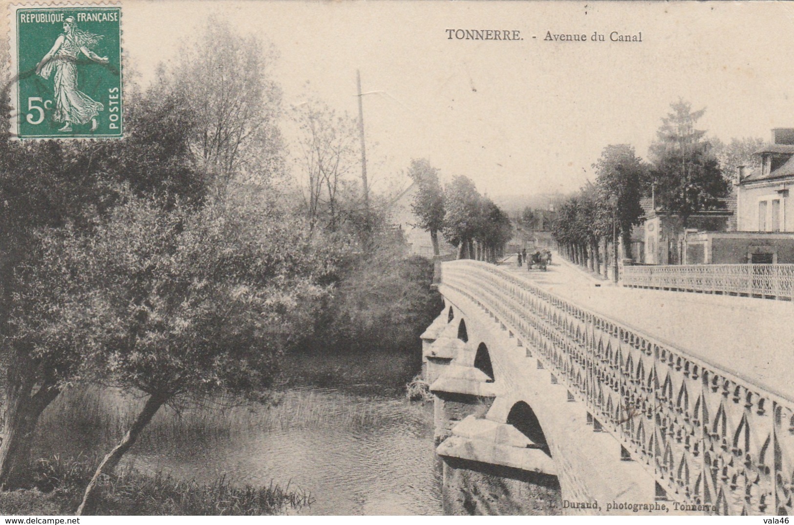 TONNERRE  YONNE 89  CPA   AVENUE DU CANAL - Tonnerre