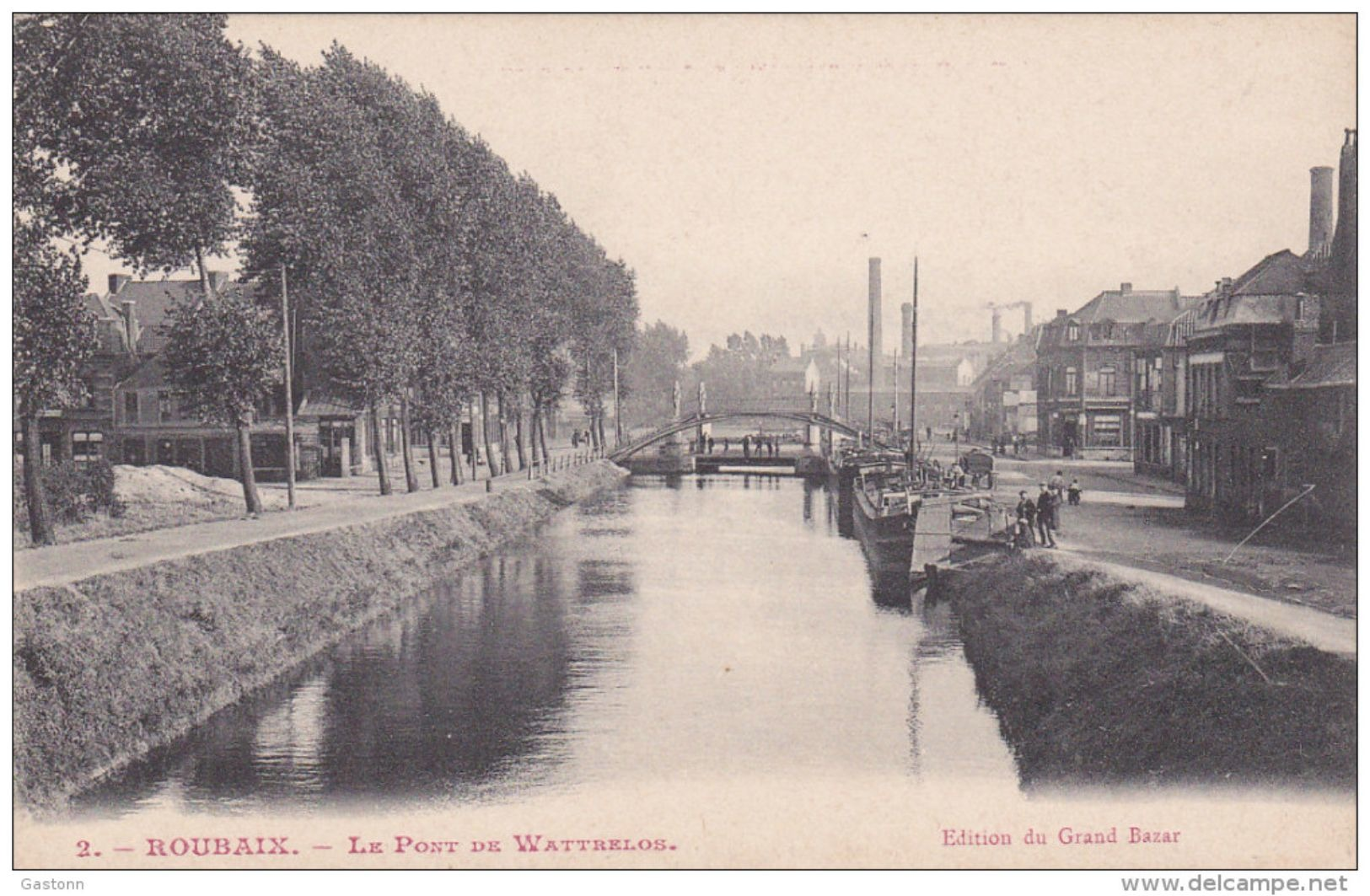 Cpa Roubaix - Le Pont De Wattrelos - Roubaix