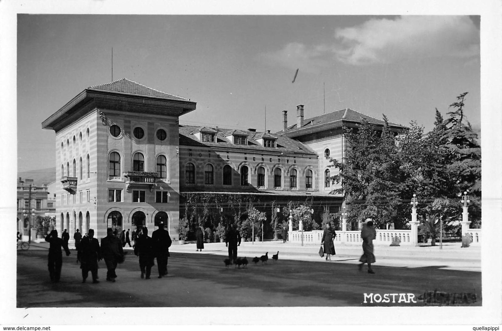 06747 "BOSNIA ERZEGOVINA - MOSTAR"  ANIMATA, VERA FOTOGRAFIA. CART NON SPED - Bosnia Erzegovina