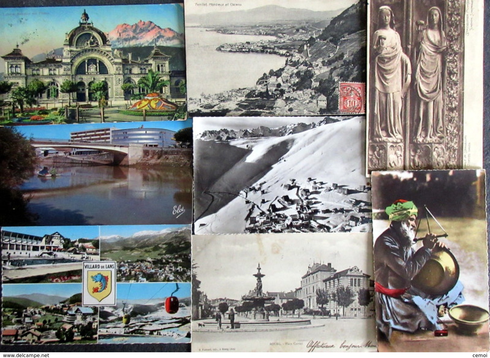 LOT De 115 Cartes Postales Dont 93 CPA/CPSM Petit Format - 100 - 499 Postcards