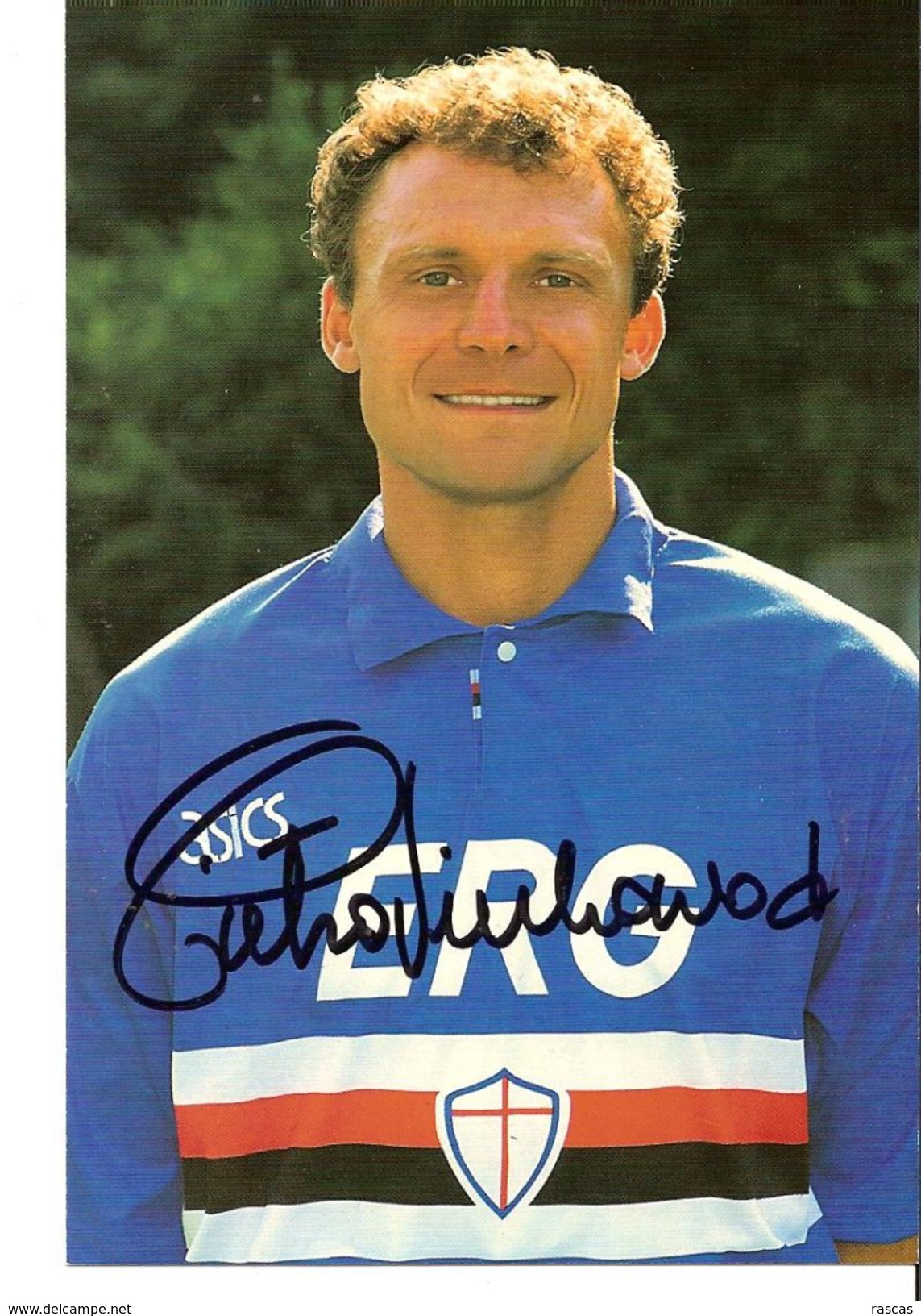 CALCIO - FOOTBALL - PHOTO DEDICACEE DU FOOTBALLEUR ITALIEN DE LA SAMPDORIA DE GENES PIERO VIERCHEWOOD - Signed Photographs