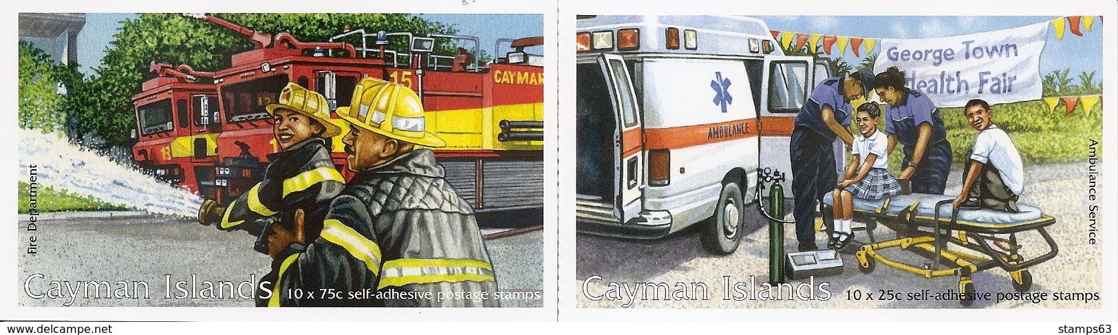 CAYMAN ISLANDS, 2012 Booklet 33/34, Emergency Services (fire Brigade, Ambulance) - Kaimaninseln