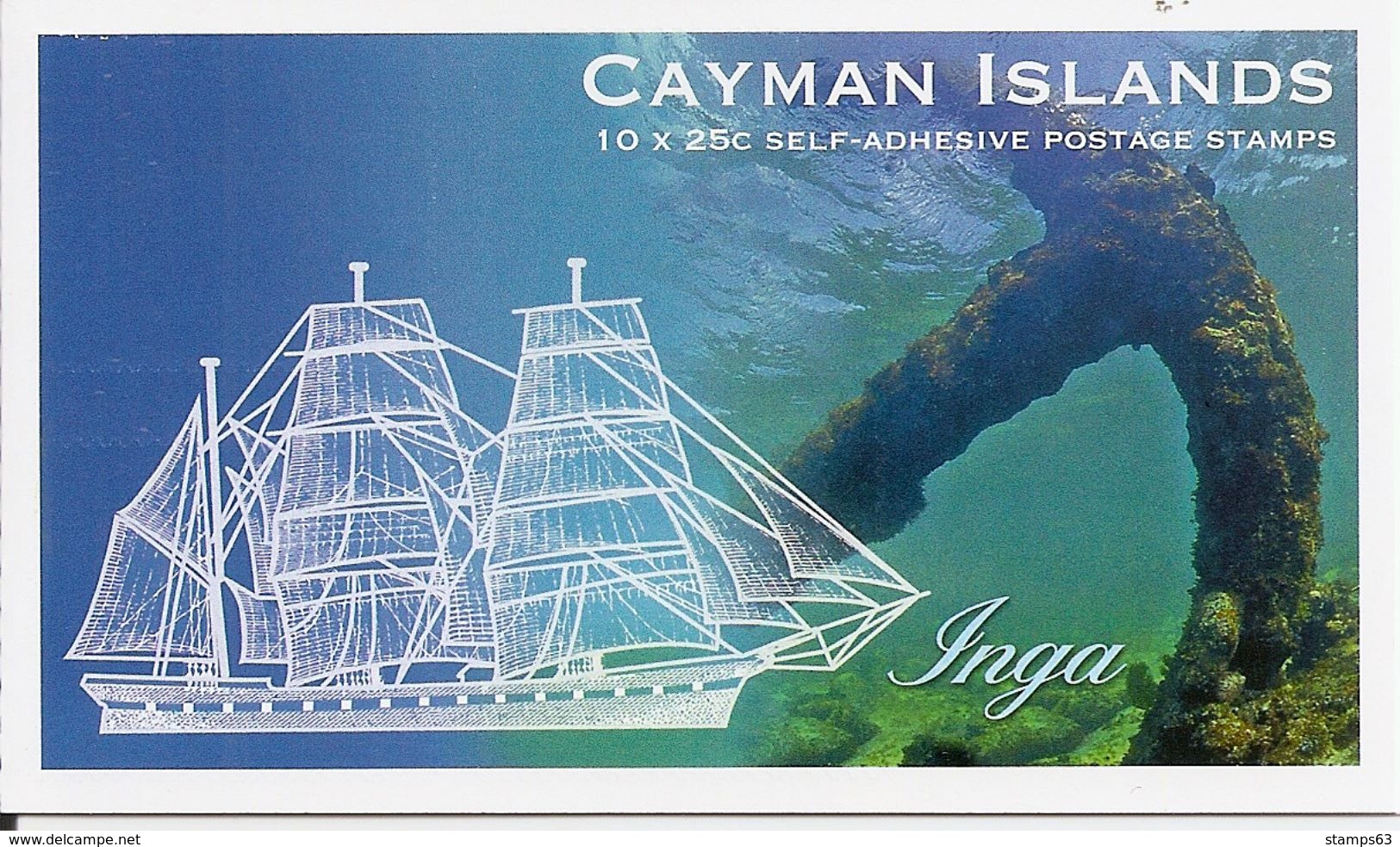 CAYMAN ISLANDS, 2013,  Booklet 38, Shipwrecks And Archors - Kaimaninseln