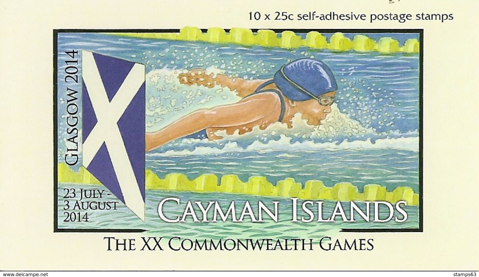 CAYMAN ISLANDS, 2014,  Booklet 39, The XX Commonwealth Games - Kaimaninseln