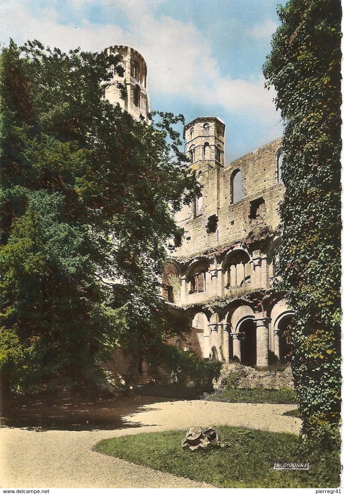 CPA-1955-76-JUMIEGES-ABBAYE-CLOITRE -TBE-Edit La Cigogne - Jumieges