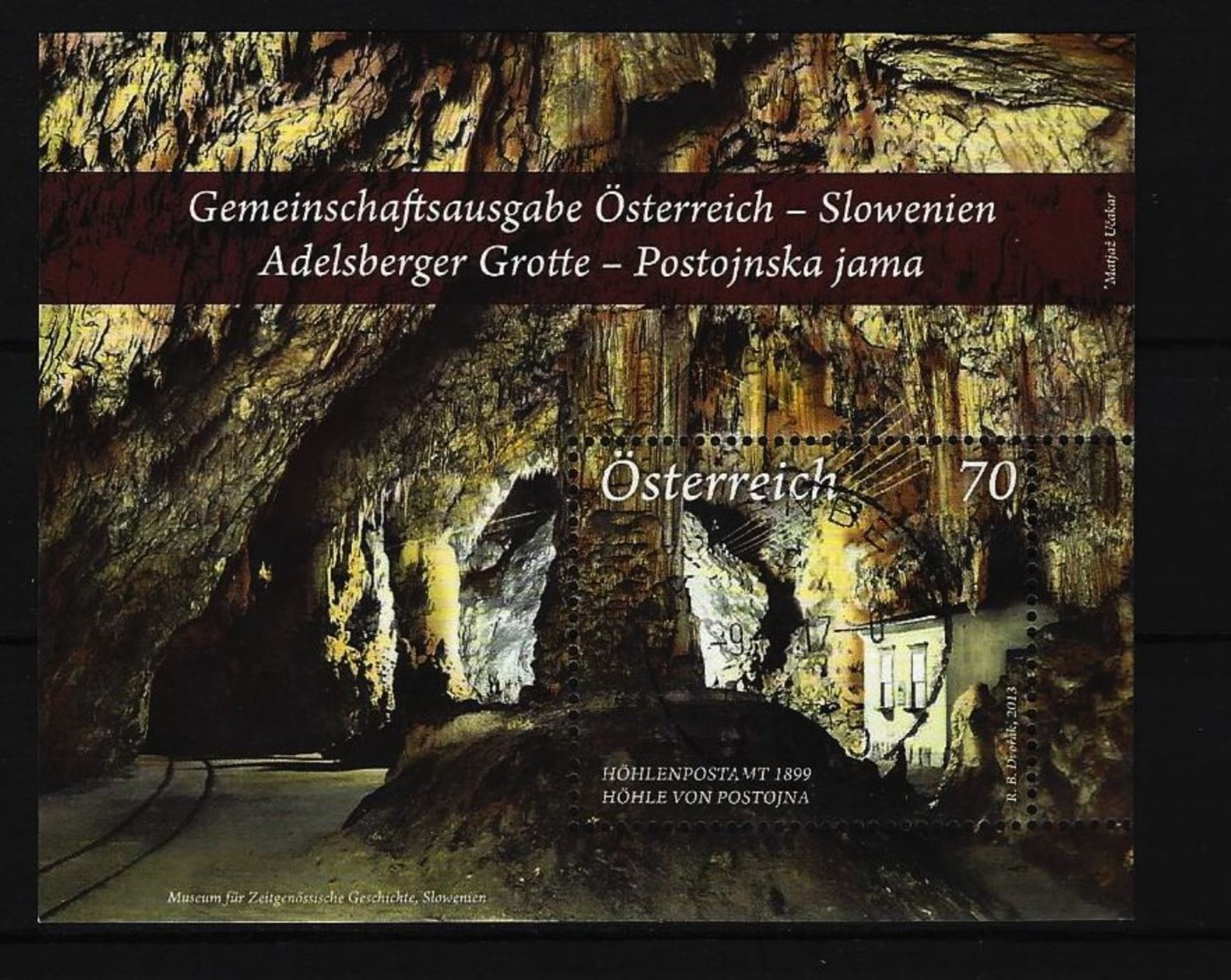 ÖSTERREICH - Mi-Nr. Block 73 Adelsberger Grotte/Höhle Von Postojna Gestempelt - Blocs & Feuillets