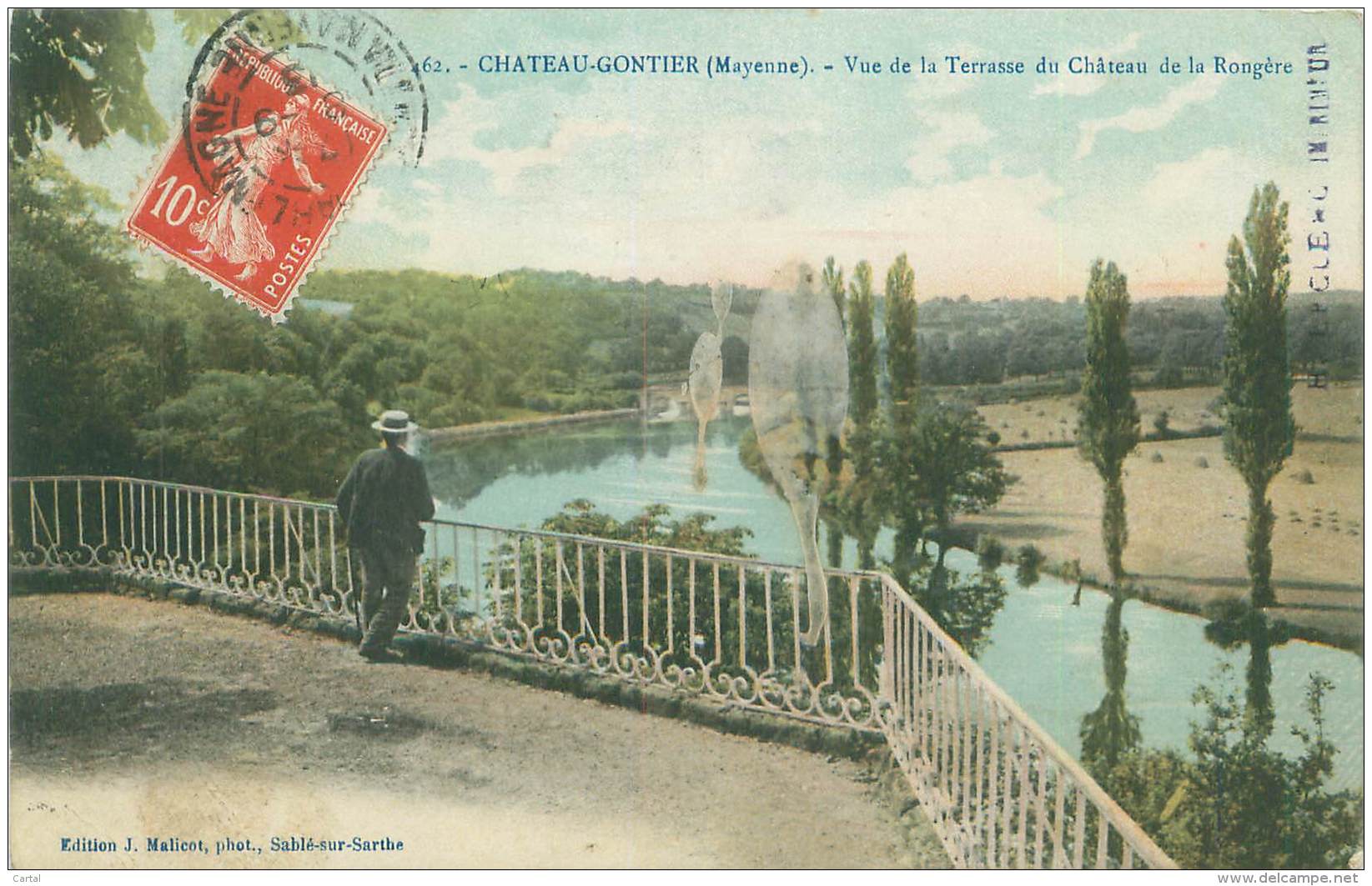 53 - CHATEAU-GONTIER - Vue De La Terrasse Du Château De La Rongère - Autres & Non Classés