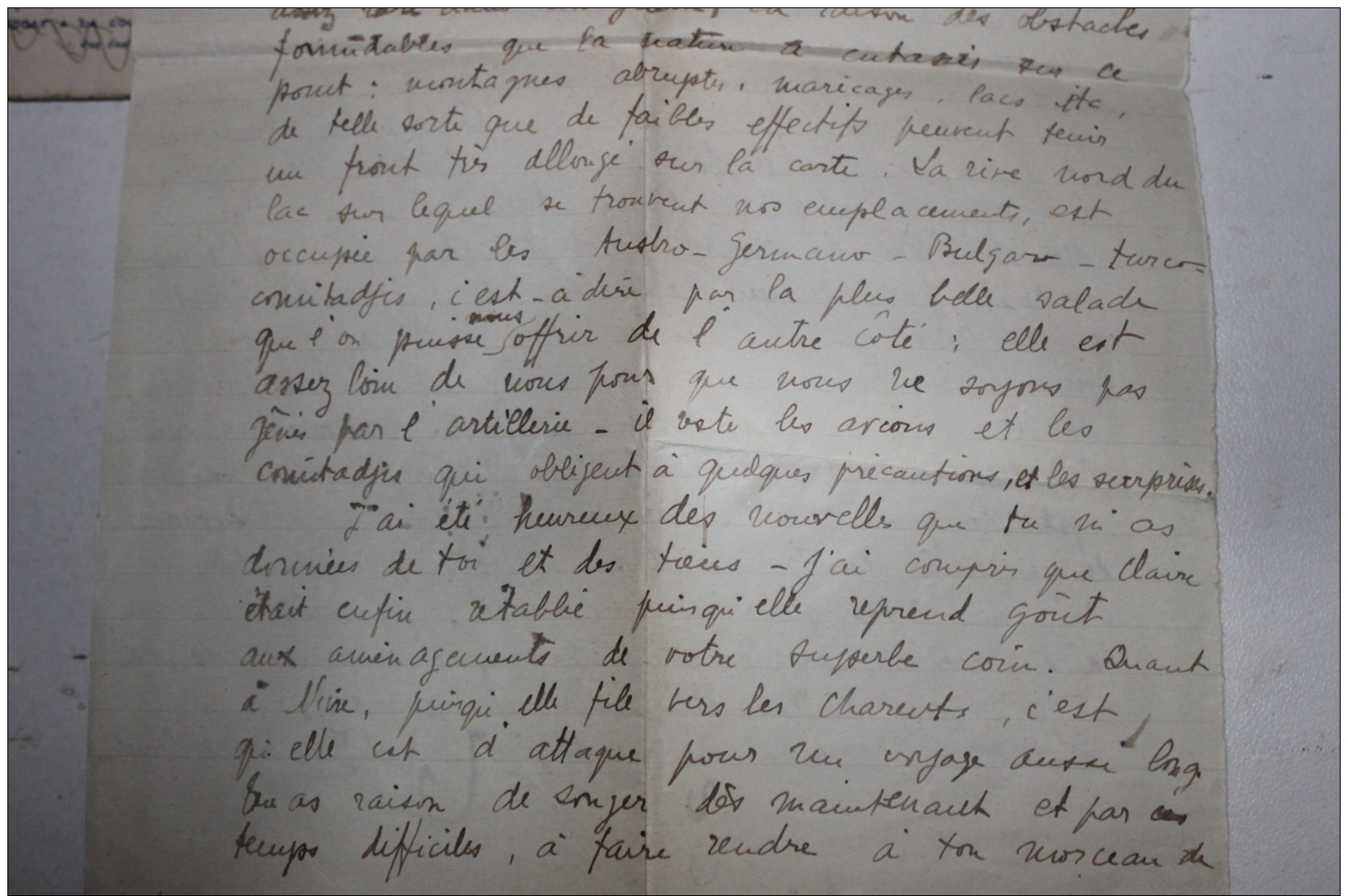 Lot de lettres 14-18 adressé à un  officier administratif dont une d'un deserteur de 1917