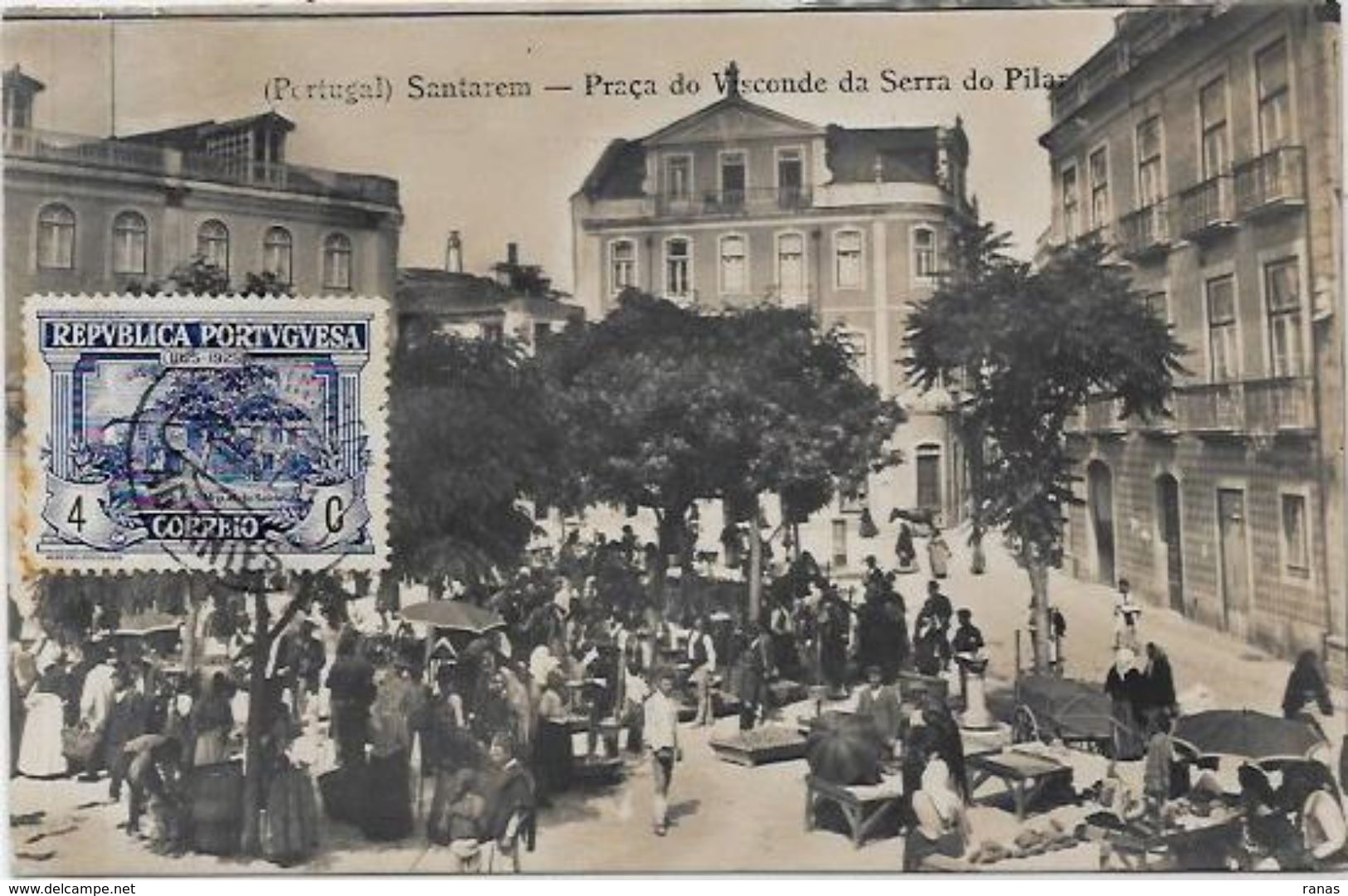 CPA Portugal Santarem Marché Ambulant Métier Circulé - Santarem