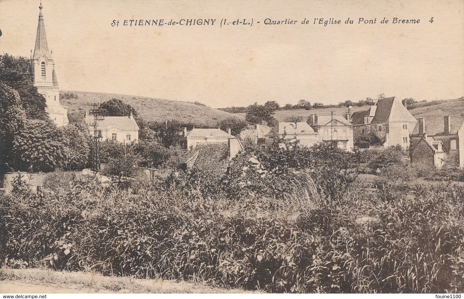 Carte De Saint étienne De Chigny  ( Recto Verso ) - Other & Unclassified