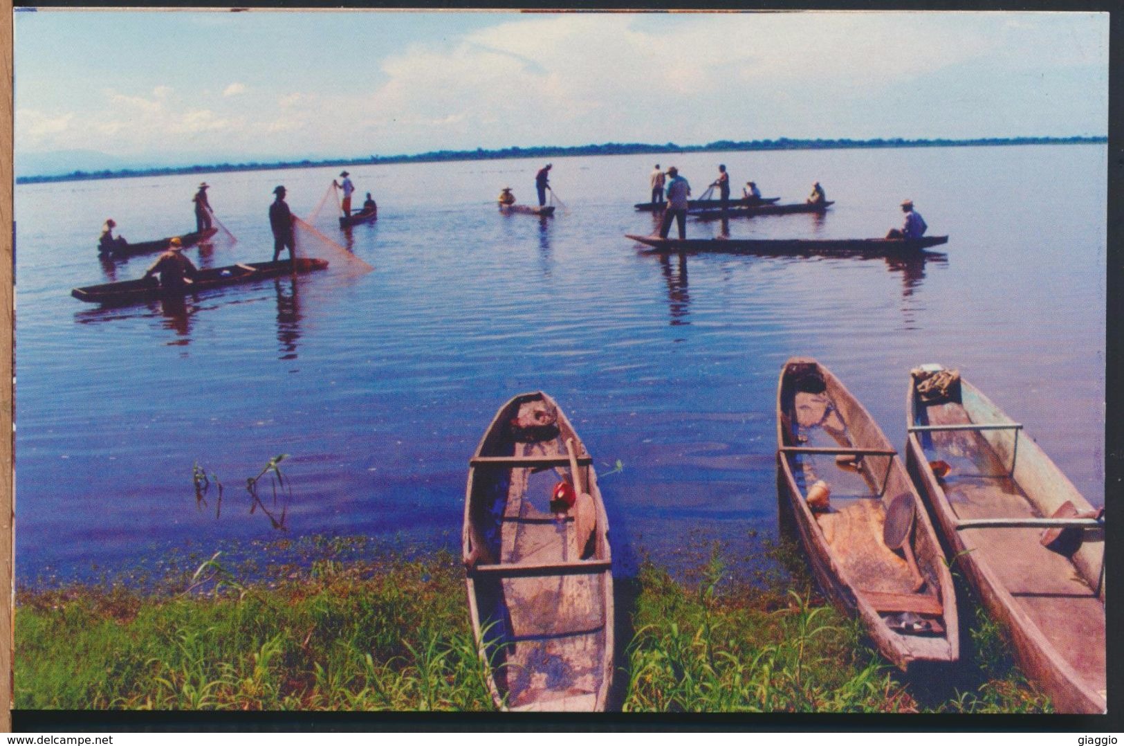 °°° 9370 - COLOMBIA - BARRANCABERMEJA - PESCADORES EN LA CIENAGA DEL LLANITO °°° - Colombia