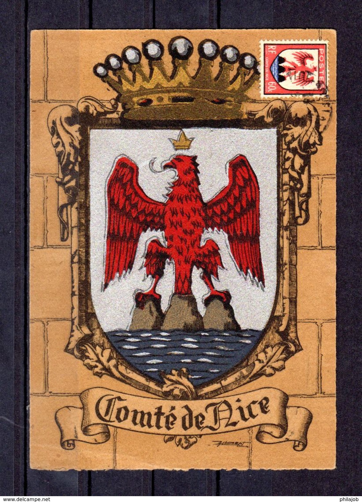 " COMTE DE NICE " Sur Carte Maximum De 1947. N° YT 758. Voir Les 2 Scans. CM - 1940-1949