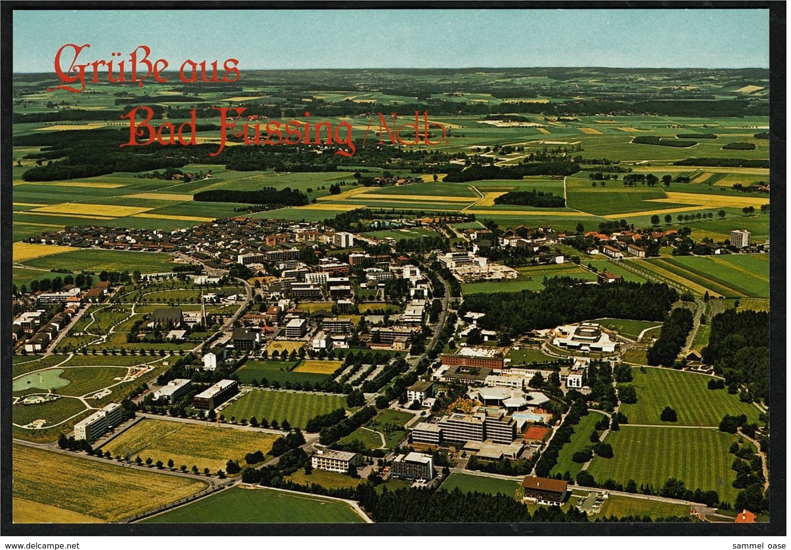 Bad Füssing  -  Luftbild  -  Ansichtskarte Ca. 1980   (7477) - Bad Fuessing