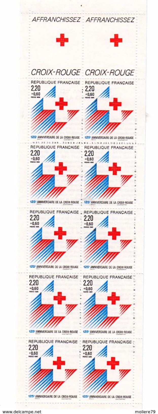 Carnet Croix Rouge   N°  2037 De 1988 - Croix Rouge