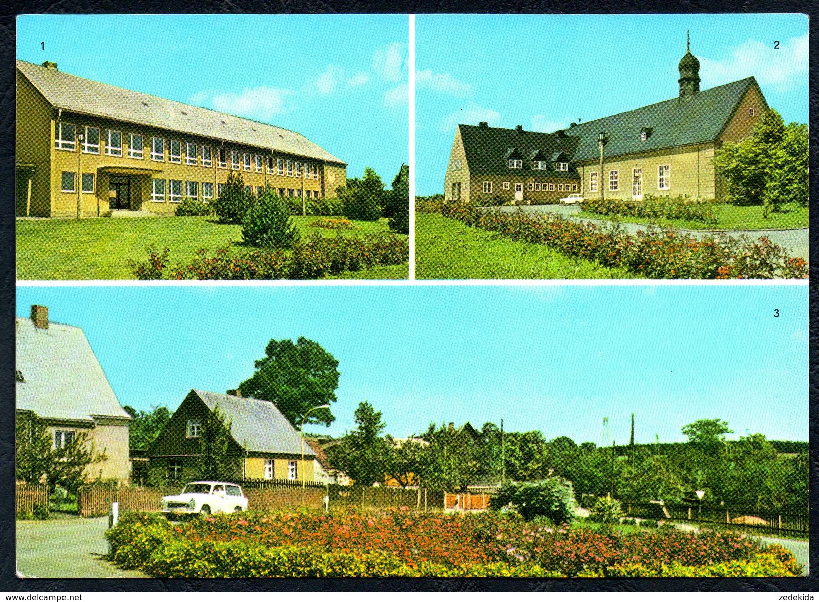 A7743 - Alte MBK Ansichtskarte - Coschütz Bei Elsterberg - Schule Kulturhaus Bus Wendeschleife - Reichenbach I. Vogtl.