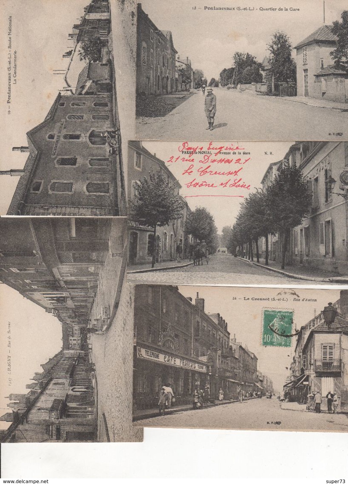 Beau Lot De 35 Cartes Postales Bourgogne Départements 21, 58, 71 Et 89 Dont Nombreuses Animations - 5 - 99 Postcards