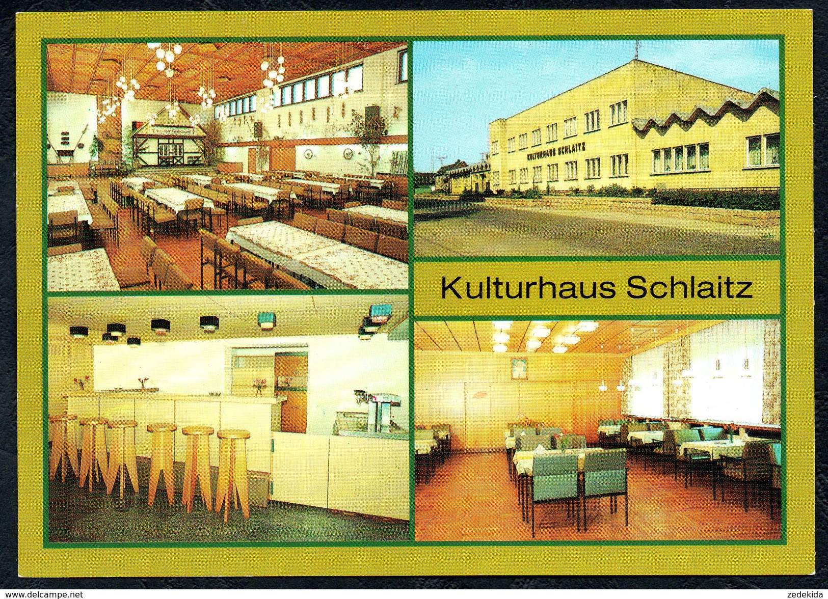 A7757 - Alte MBK Ansichtskarte - Schlaitz Kr. Bitterfeld - Kulturhaus Innenansicht - TOP - Bitterfeld