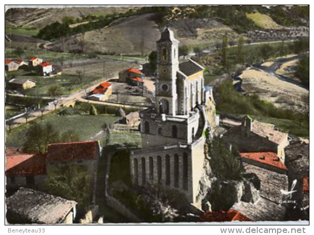 CPA (Réf. P061)  PIERRELONGUE (Drôme) Vue Aérienne L' église Notre Dame De La Consolation XIXème) - Autres & Non Classés