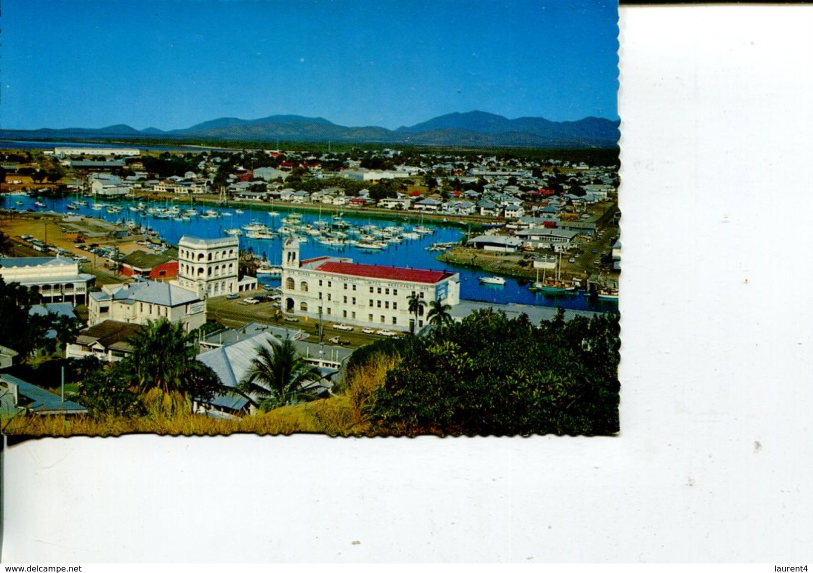(777) Australia - QLD - (with Stamp At Back Of Card) Towsnville Swing Basin From Melton Hill - Townsville