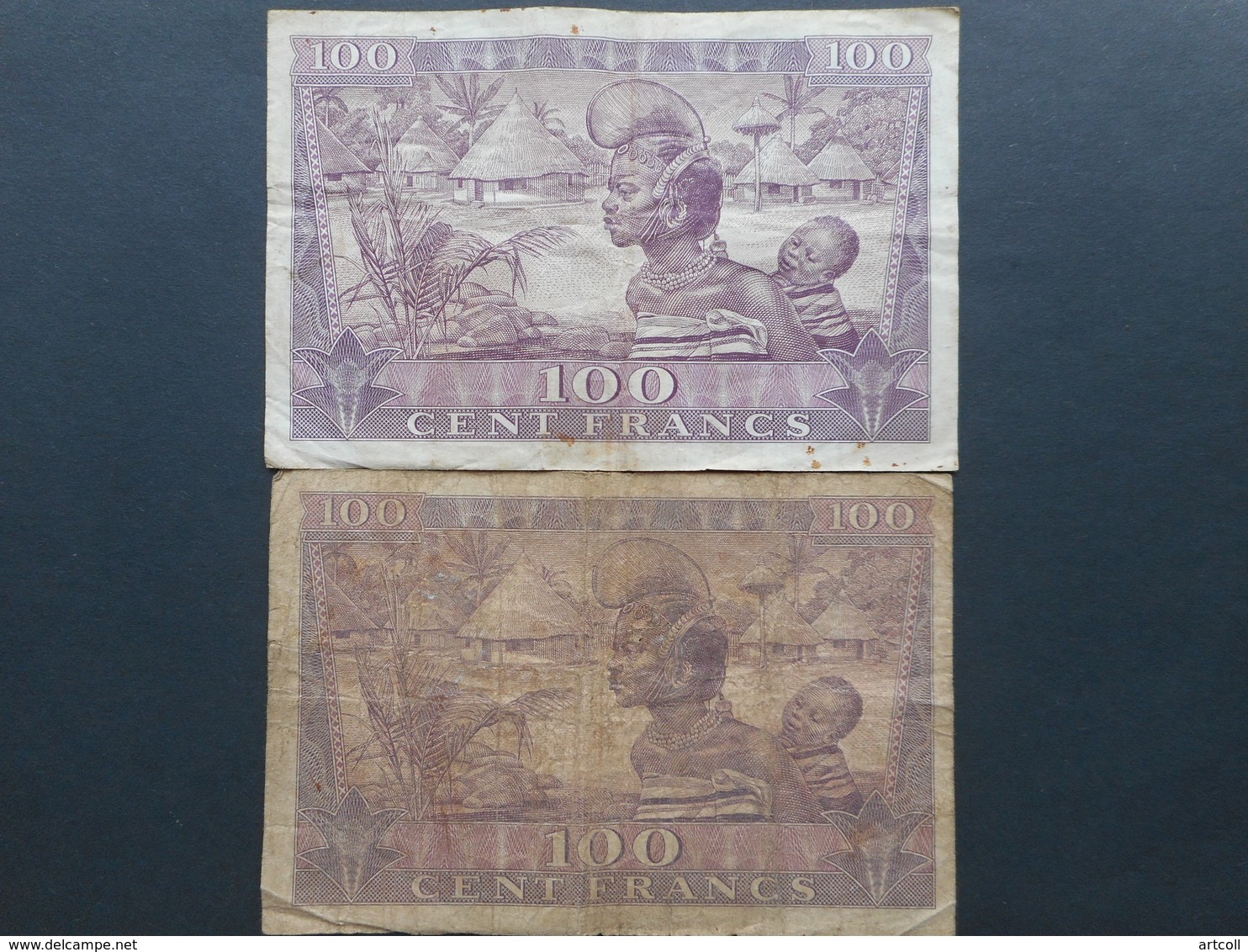 Guinea 100 Francs 1958 (Lot Of 2 Banknotes) - Guinea