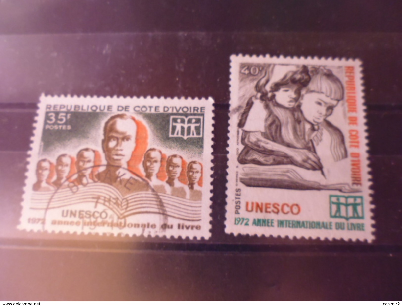COTE D IVOIRE TIMBRE  REFERENCE YVERT N° 333.334 - Ivory Coast (1960-...)