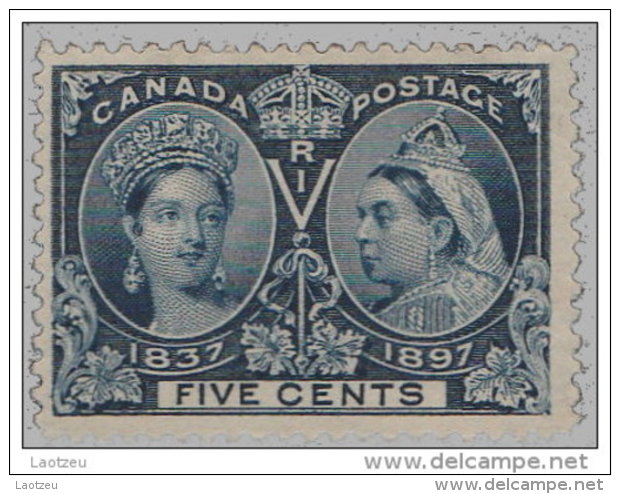 Canada 1897. ~ YT 42* - 5 C. 60 Ans Règne De Victoria - Unused Stamps