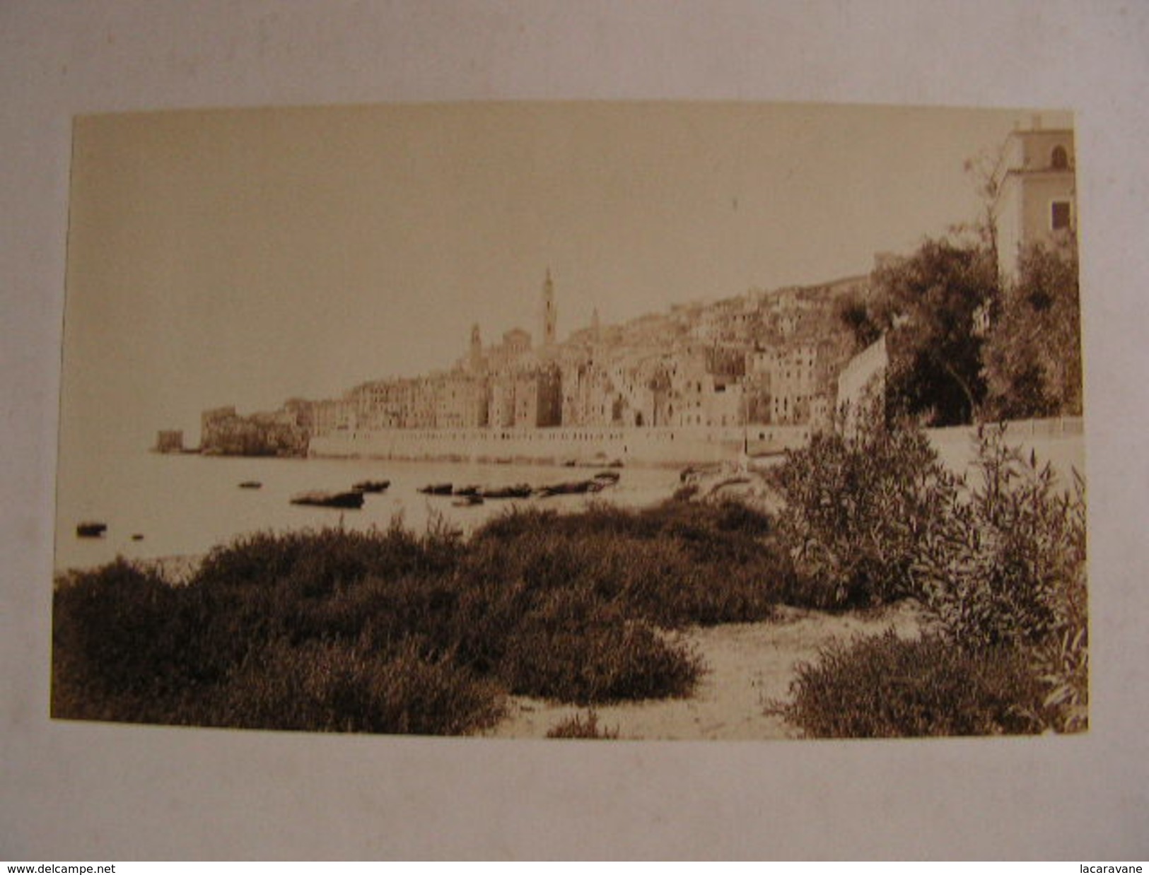 Photo Ancienne Grand Format Cote D'azur Alpes Maritimes Menton Vers 1860 (35) - Anciennes (Av. 1900)