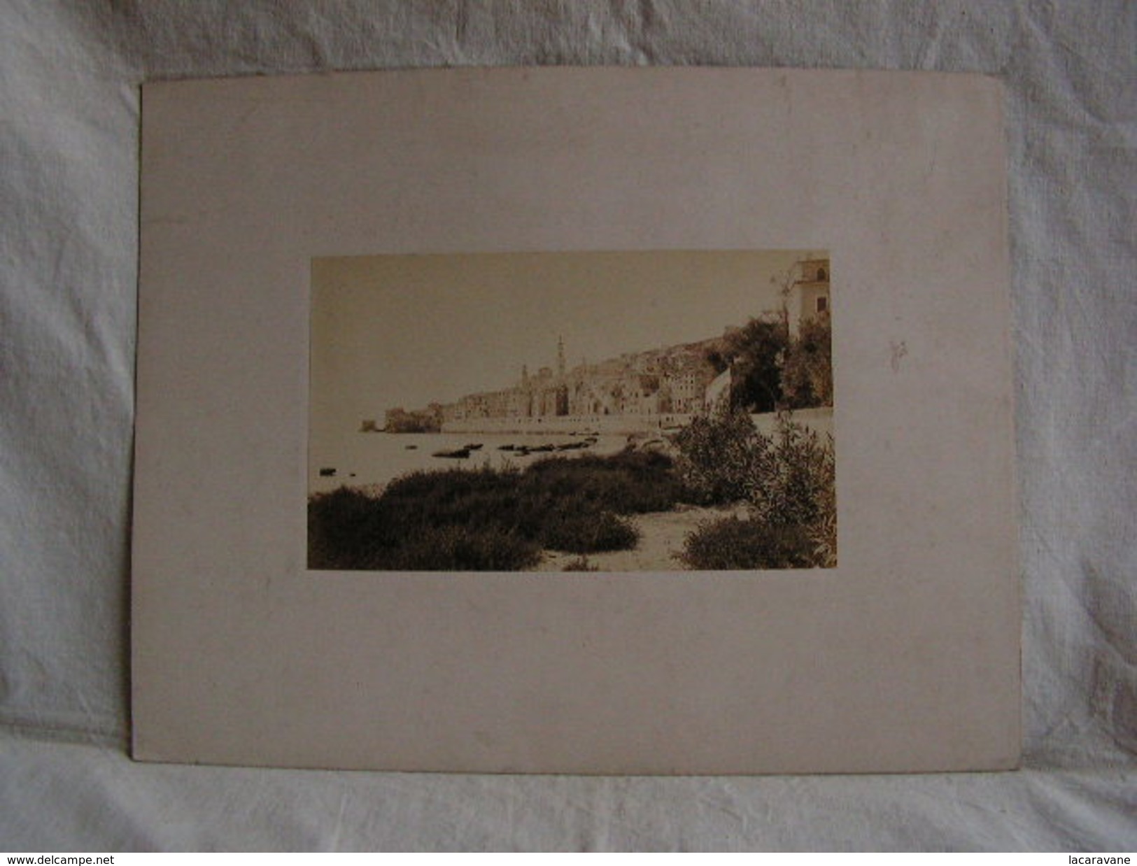 Photo Ancienne Grand Format Cote D'azur Alpes Maritimes Menton Vers 1860 (35) - Anciennes (Av. 1900)